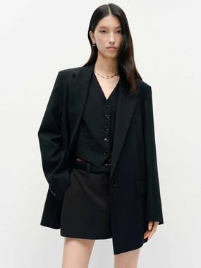Simple Look Relaxed Structured Blazer