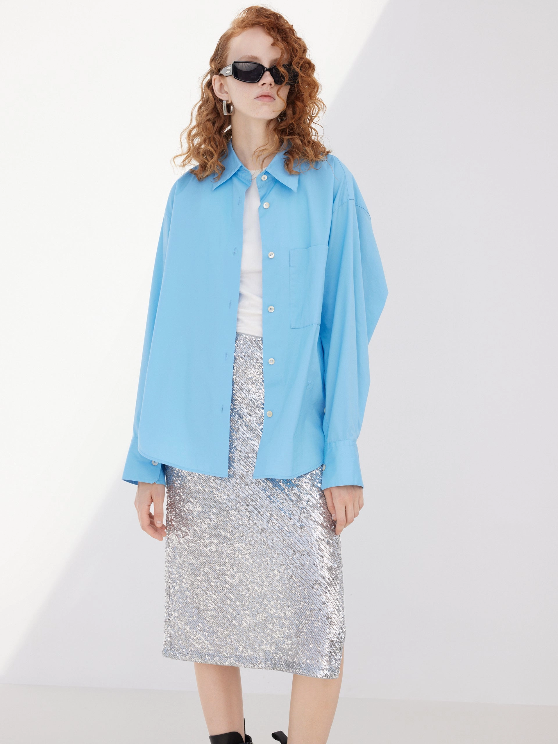 SoftBrushed Cotton Blend Poplin Shirt