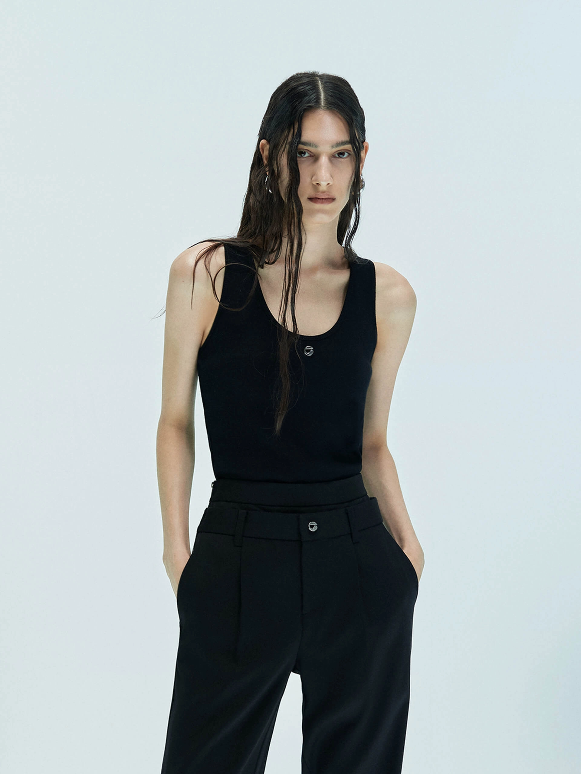 Breathable Tank Metal Logo Tank Top