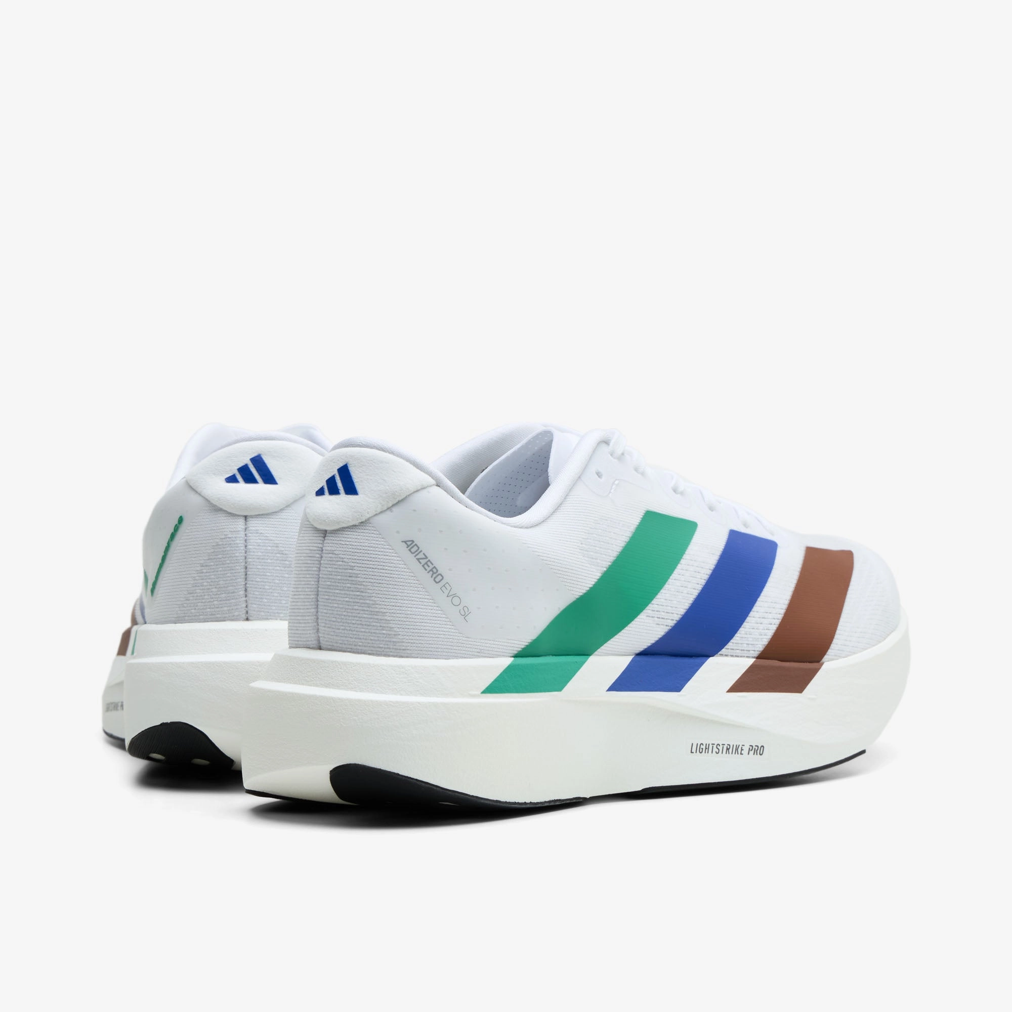 All-day Traction Hyperelastic Frame adidas x Pharrell Humanrace Adizero EVO SL Footwear White / Semi Court Green - Semi Lucid Blue