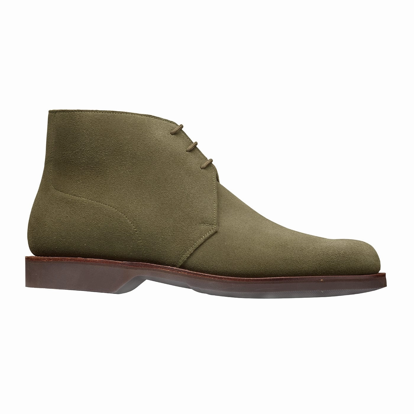 Chukka 4 Olive Reverse Butt Suede Protective Finish Trail Runner