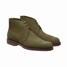 Year Round Chukka 4 Olive Reverse Butt Suede