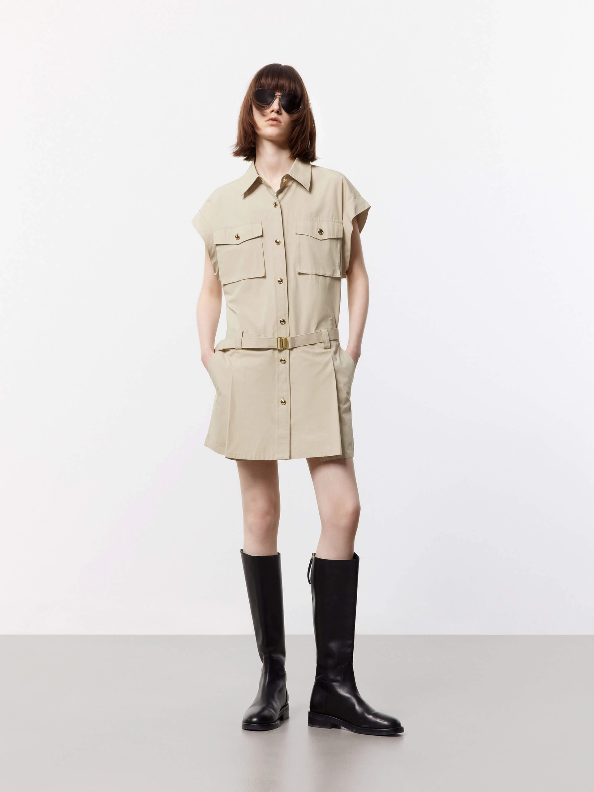 Include Belt Cotton Dress All Wear