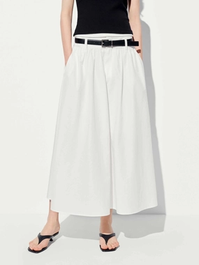 Include Belted A-line Skirt Cool Touch
