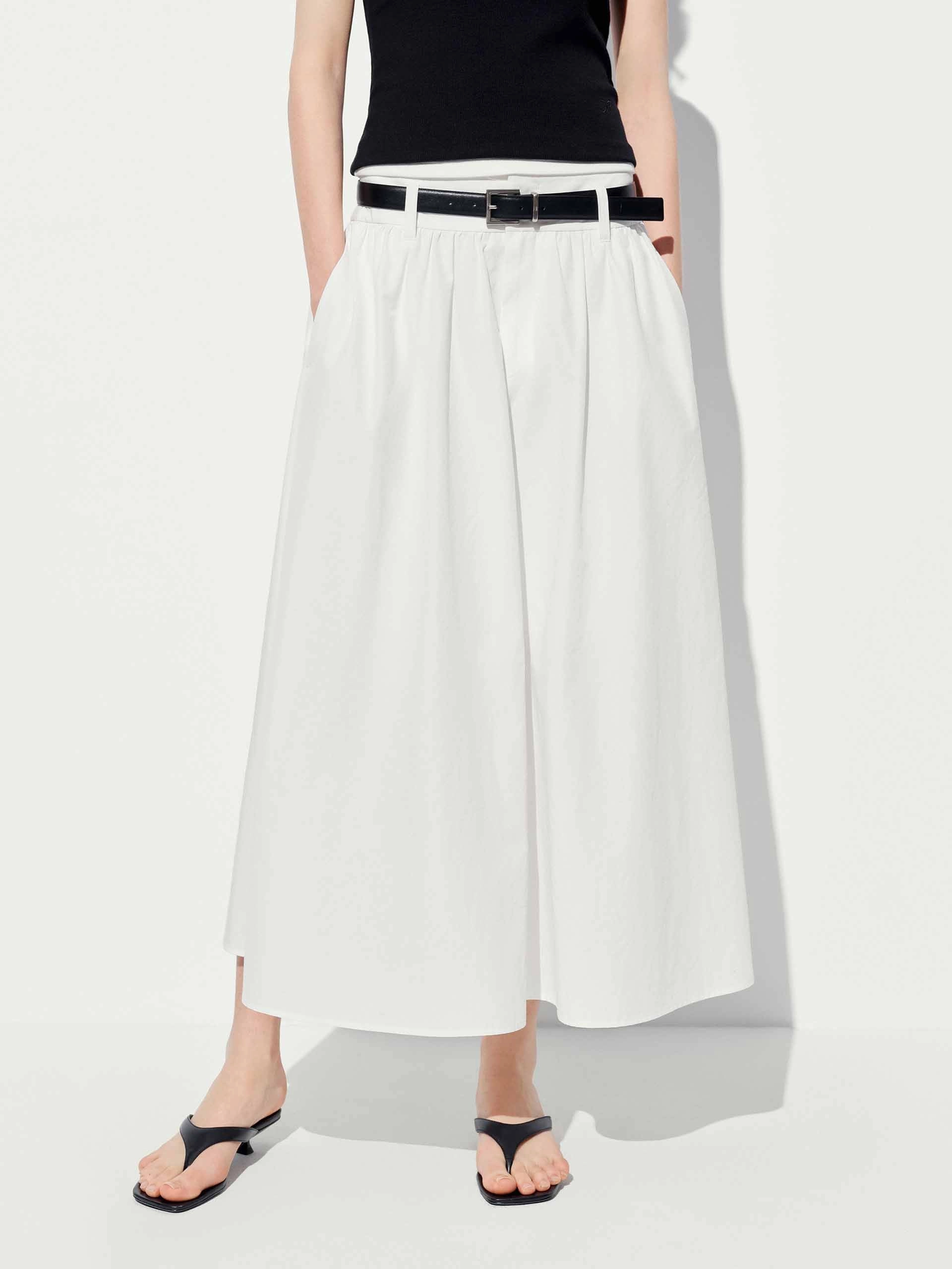 Day Adventure Include Belted A-line Skirt