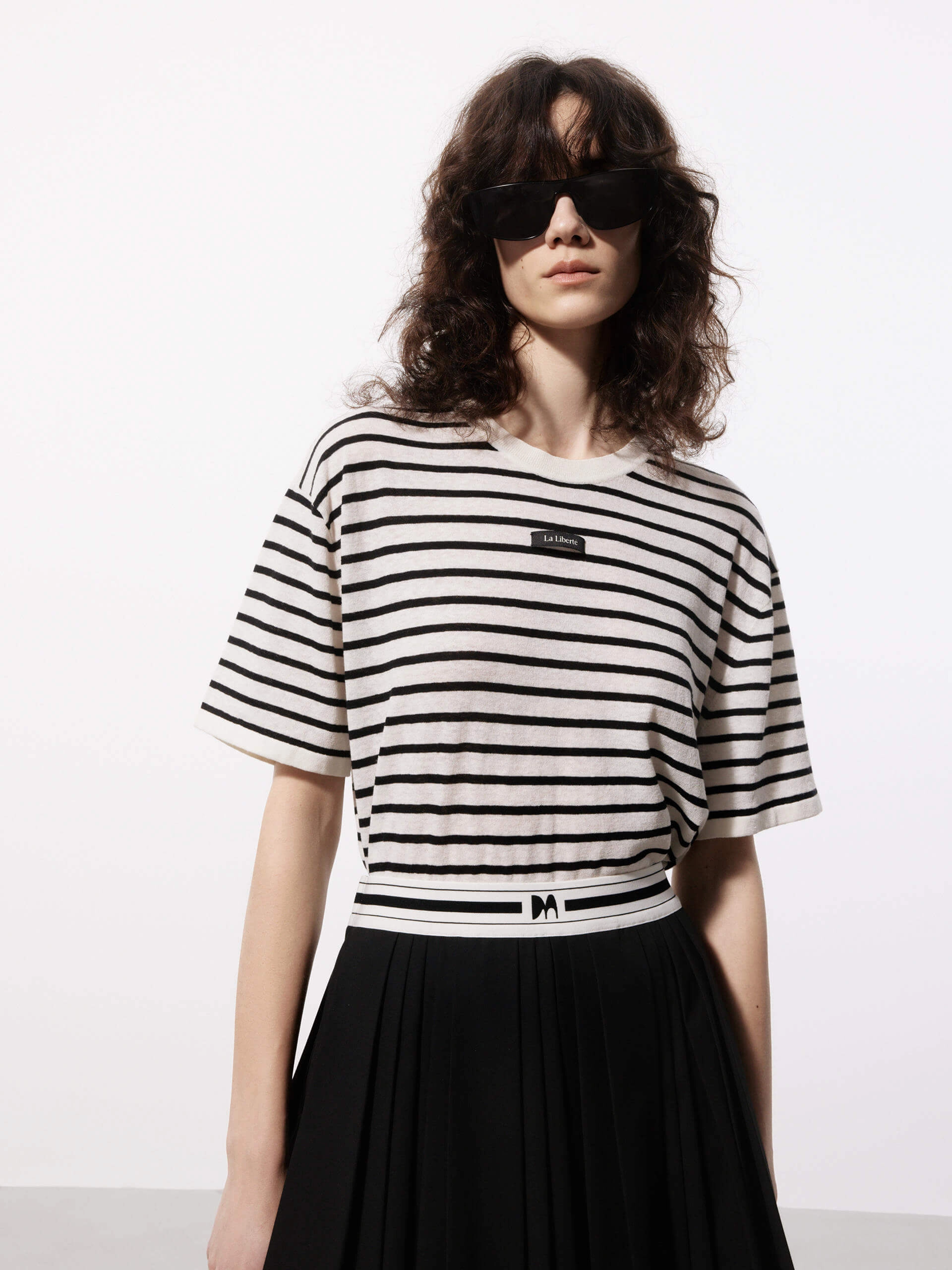 Include Linen Striped T-shirt Modern innovation Stylish and Relaxed