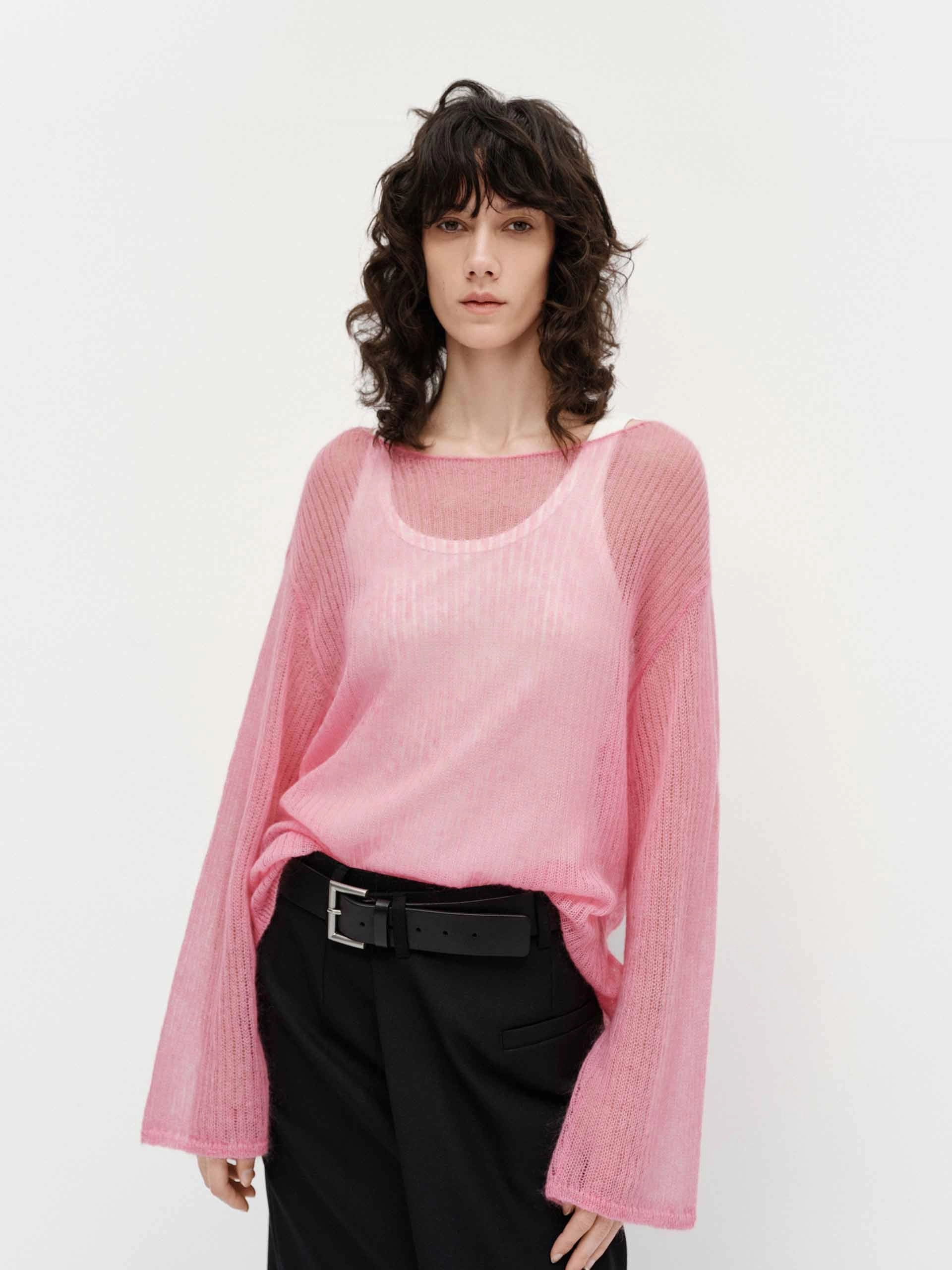 AntiPillingSurface Breathable Construction Include Tank Sheer Sweater