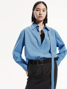 Include Tie Loose Shirt NonRestrictive Armholes Neutral Tone Palette