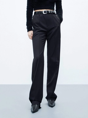 pilling resistant Include Wool Straight Pants