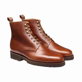 Contoured Heel Cup Lorna Walnut Hatch Grain
