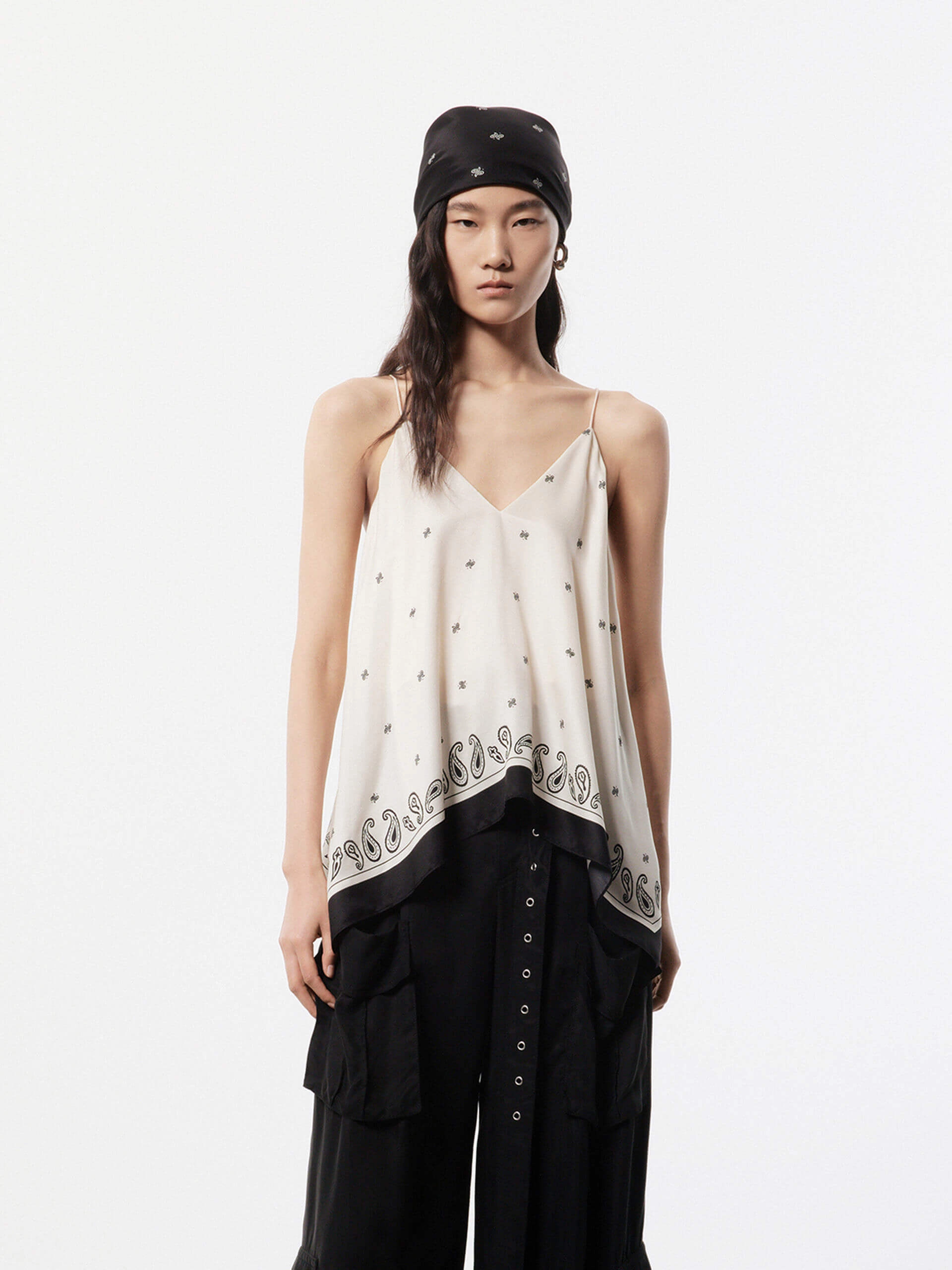 Irregular Hem Cami Tank Fashionable Shirt