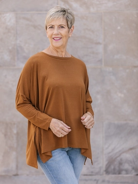 Isabel Top Relaxed Silhouette Wrinkle Free Texture