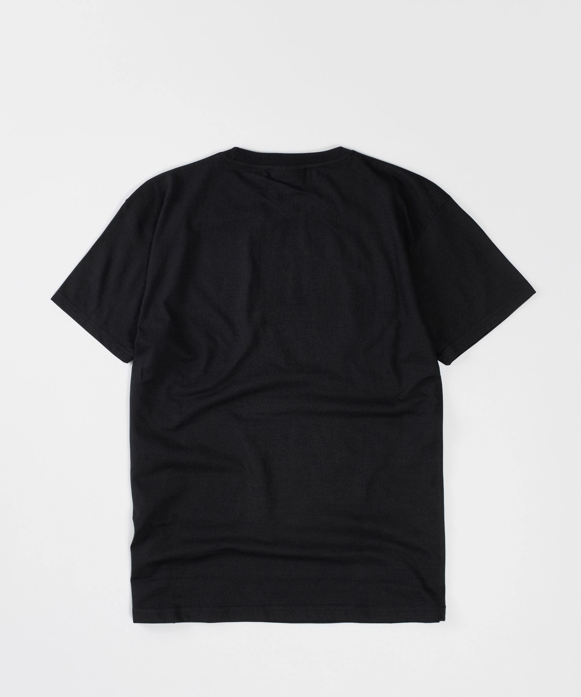 Jaws Front Print Short Sleeve Tee - Black FlexibleKnit DroppedShoulder