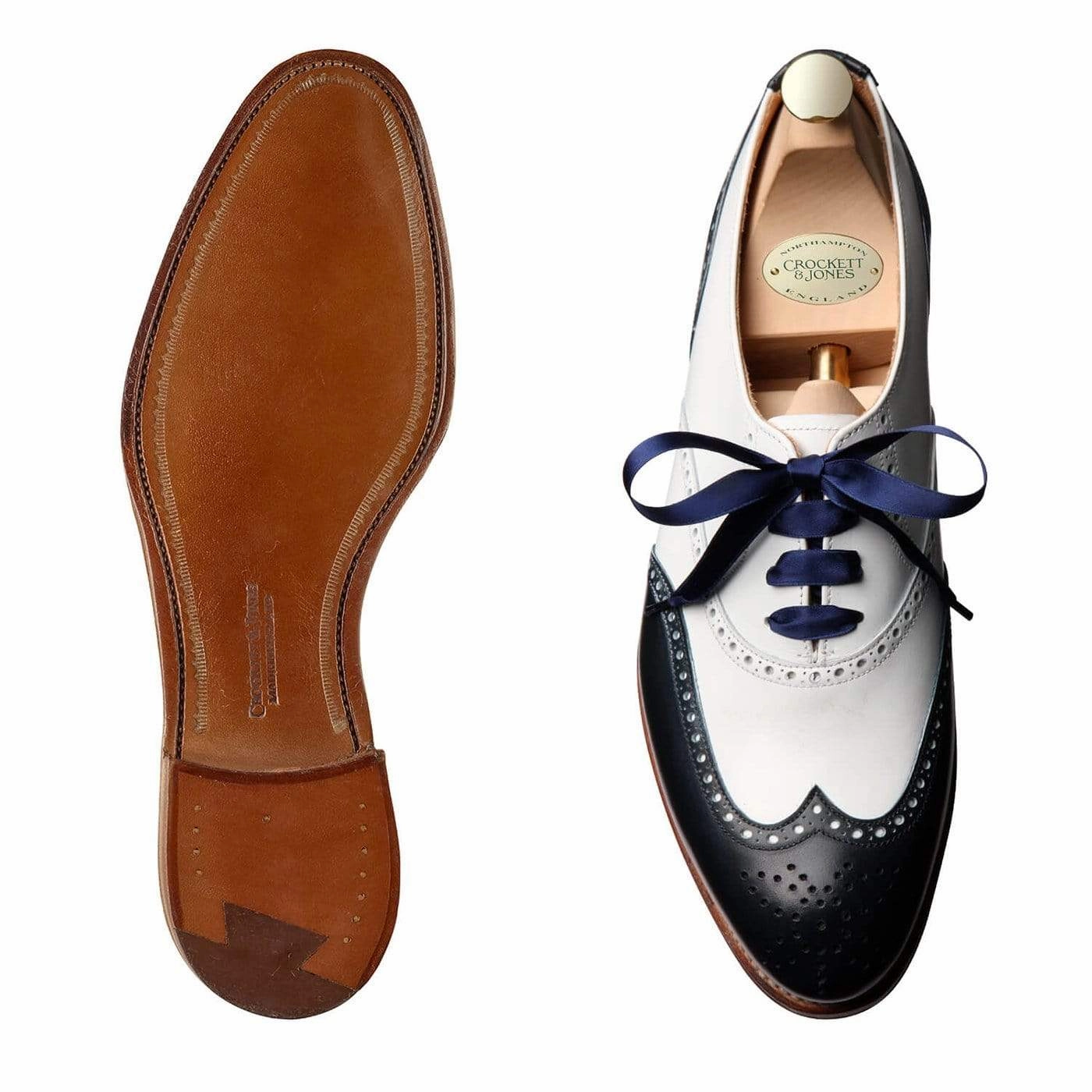 Jenny Navy & White Work Moments Elegant Office Lace-ups