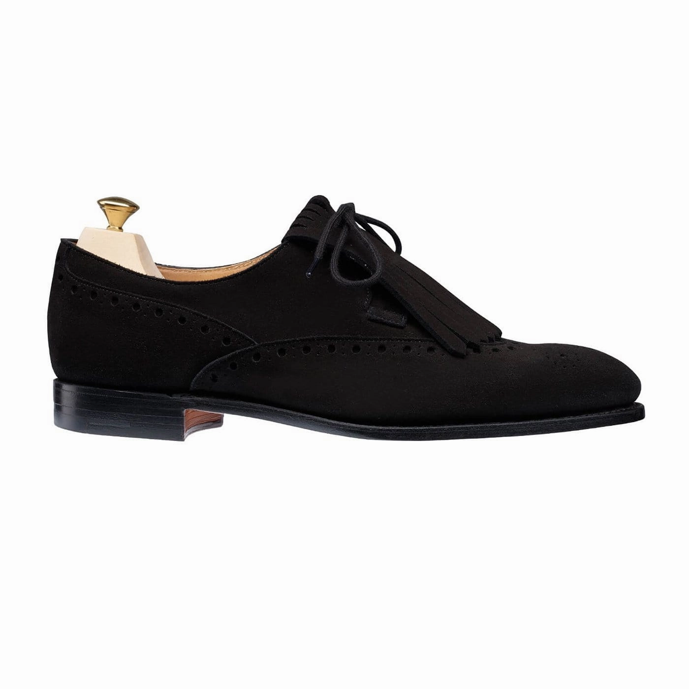 Jessica Black Calf Suede Comfortable Office Fit Unisex Appeal