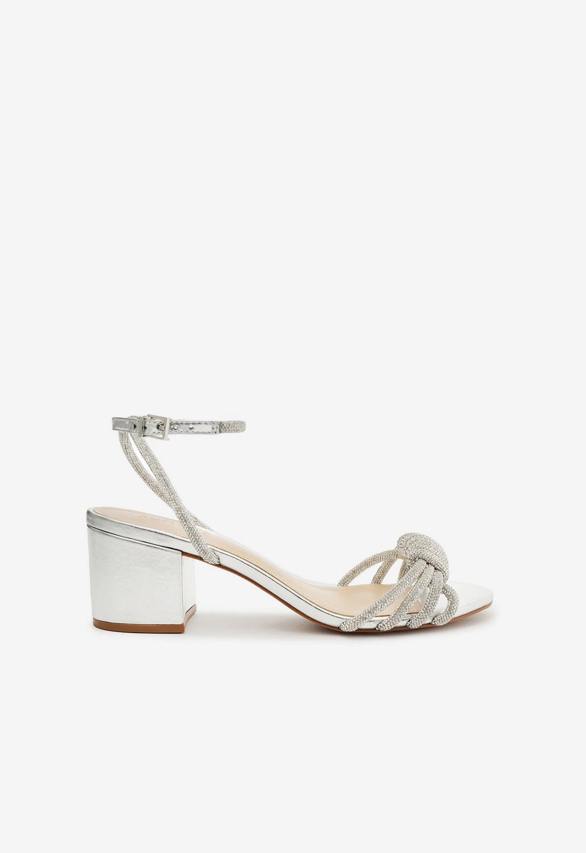 Soft Mesh Weatherproof Coating Jewell Mid Block Nappa Leather Sandal