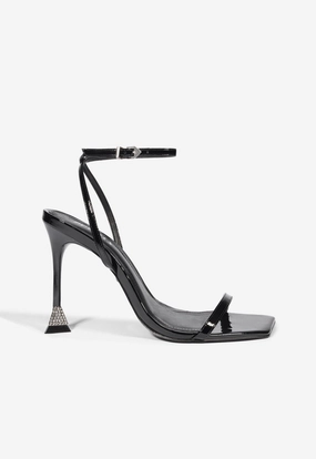 Joanna Patent Leather Sandal Durable Rubber Tread adjustable footwear