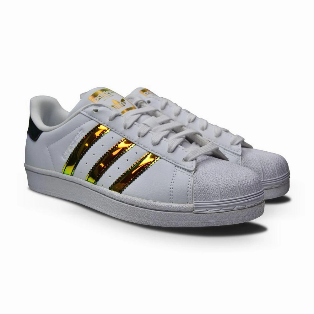 Comfortable Padding Juniors Adidas Superstar J - CP9837 - White Gold