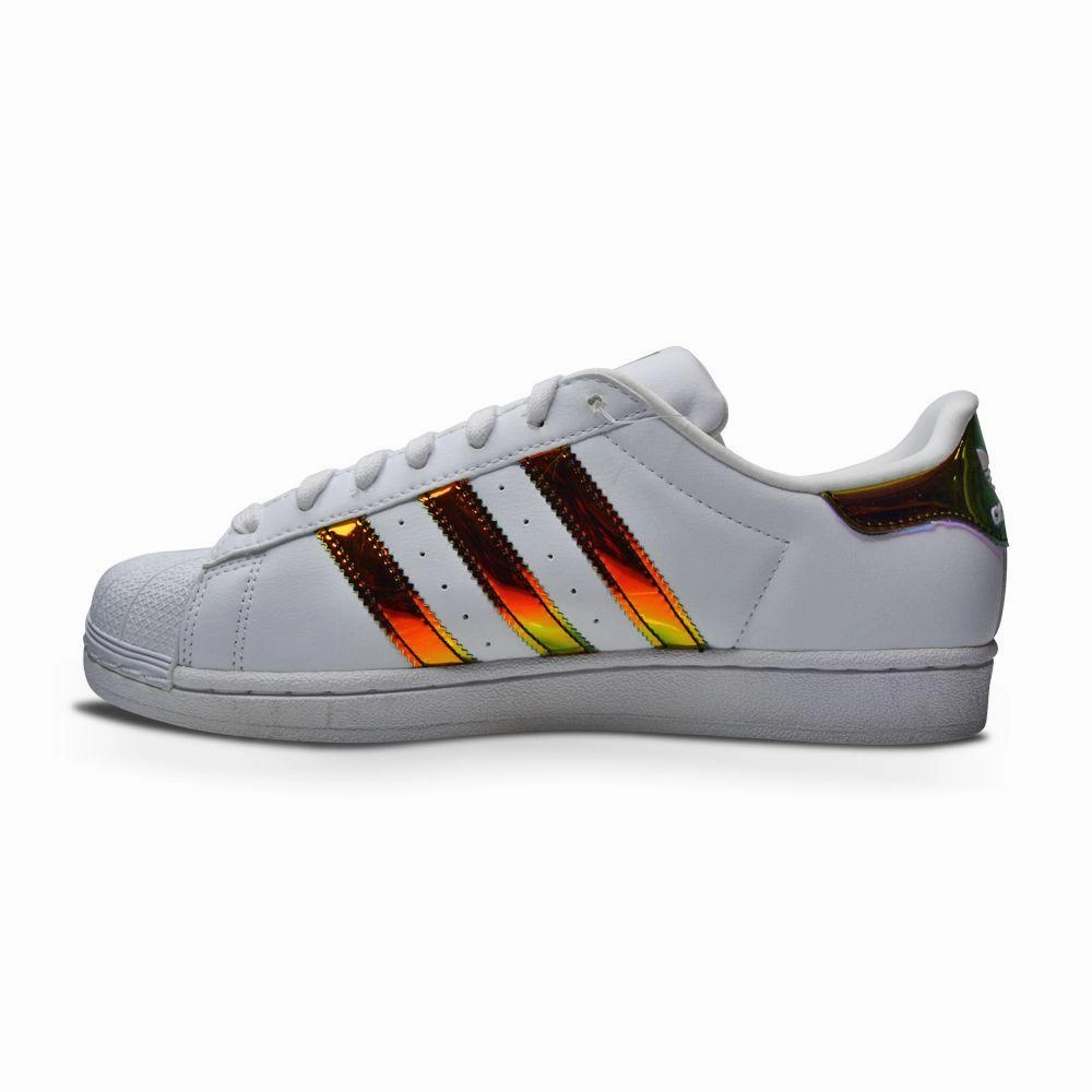 Juniors Adidas Superstar J - CP9837 - White Gold All Day Support