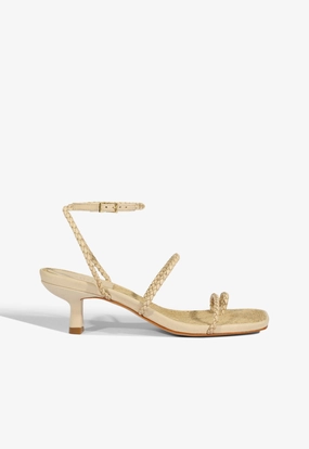 Market Walk Kaya Straw Mid Sandal