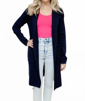 Kelsea Hooded Cardigan In Navy Winter Wear