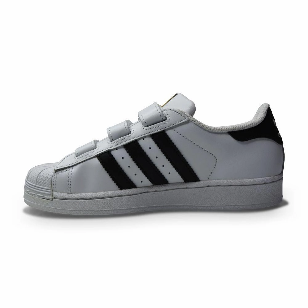 Foam Padding Technology Barefoot feel Kids Adidas Superstar CF C - B26070 - White Black