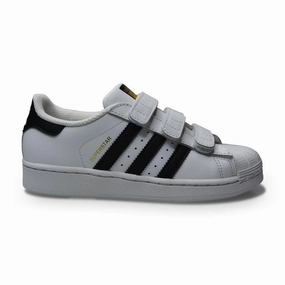 Kids Adidas Superstar CF C - B26070 - White Black Essential Fit