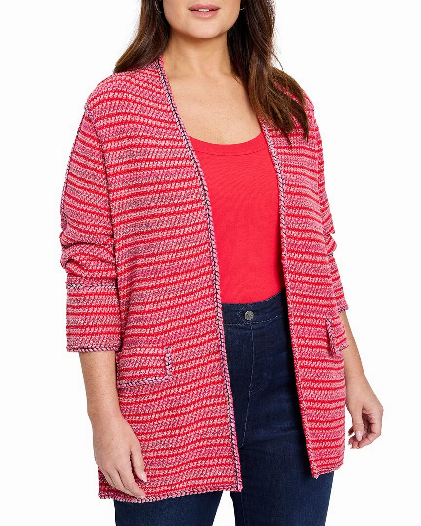 Wrinkle Resistant Textile V neck NIC ZOE Plus Heat Clash Cardigan