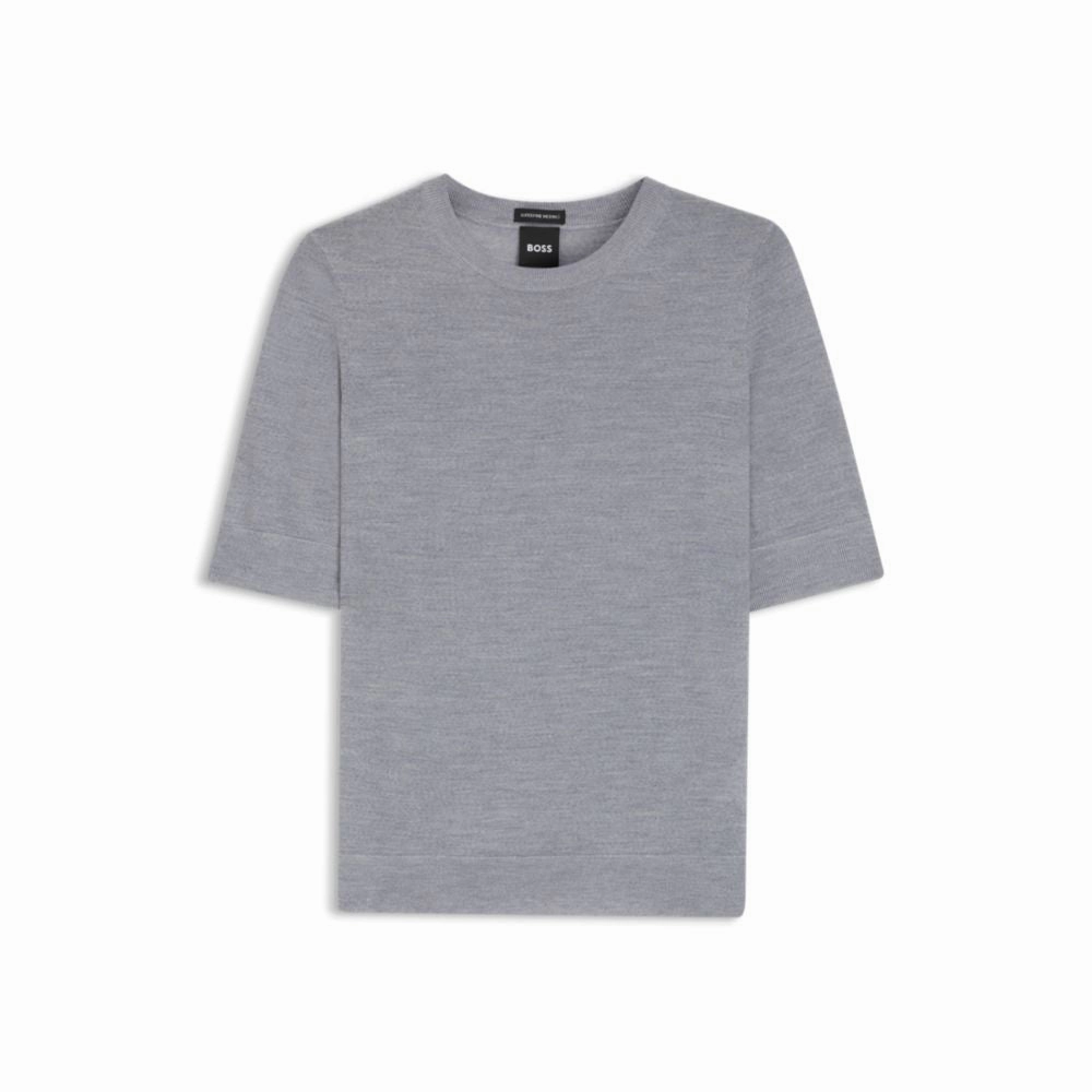 Knit sweater in wool Hypoallergenic Fiber Light Knitwear