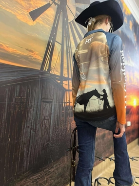 Ladies Dream Catcher Long Sleeve Polo. Contoured Armhole Design