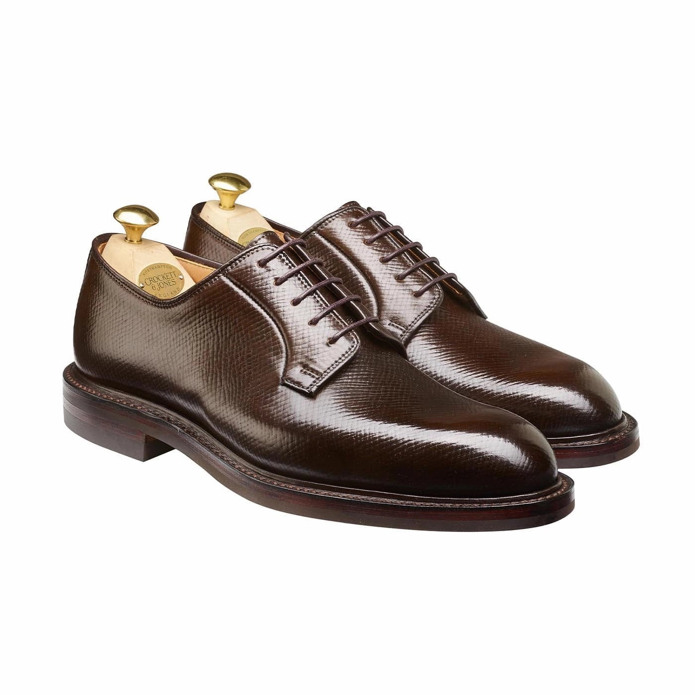Quiet Mood Lanark 5 Dark Brown Hatch Grain Cordovan