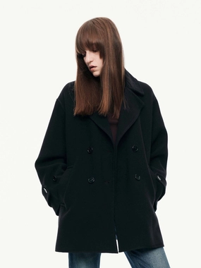 Lapel Double Breasted Coat Weather Adaptive Ventilation Magnetic Closure Option