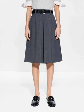 Side Pocket Pleated Culottes Chilly Day Ready