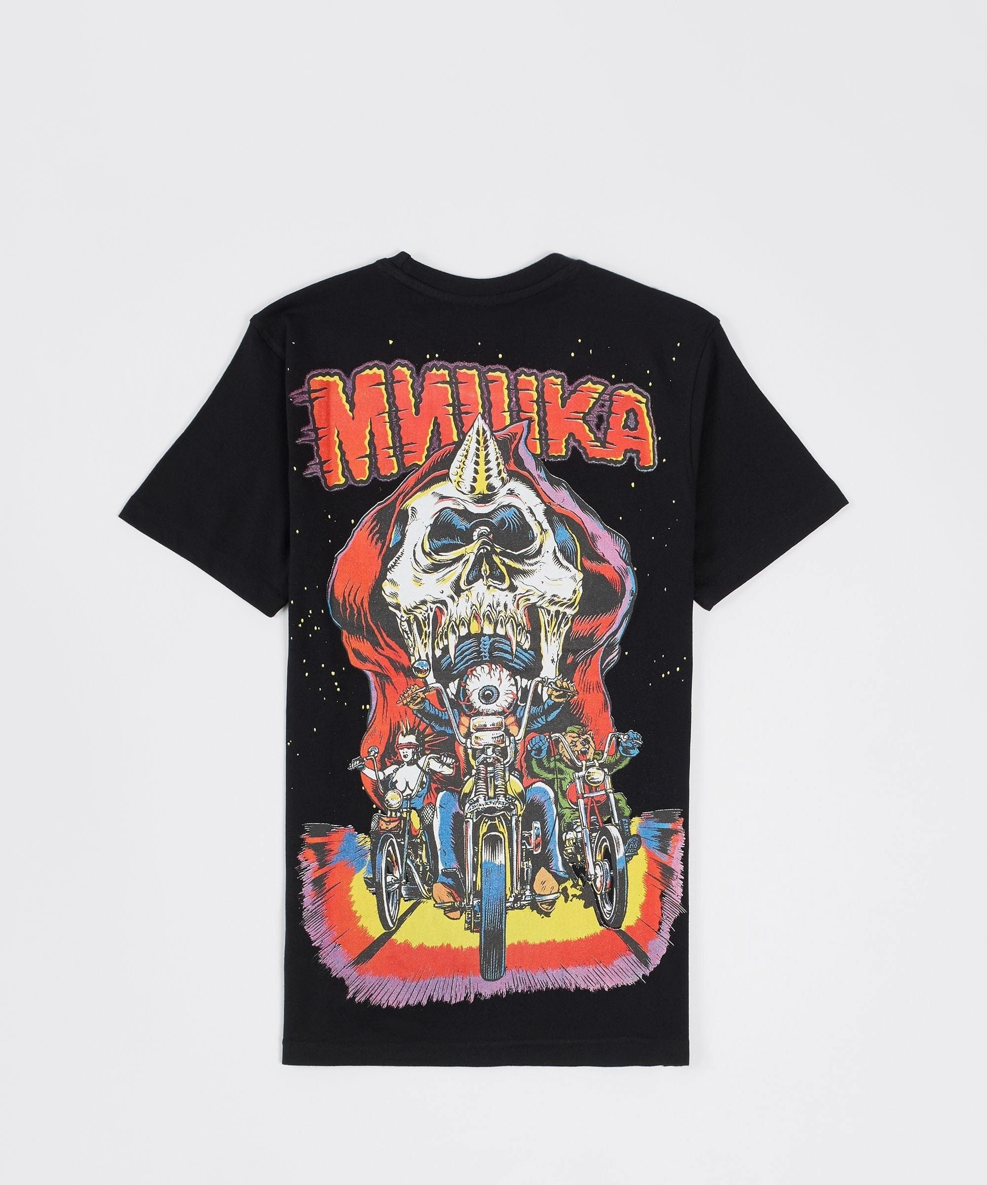 Mishka Biker Short Sleeve Tee - Black Low Profile Stitching