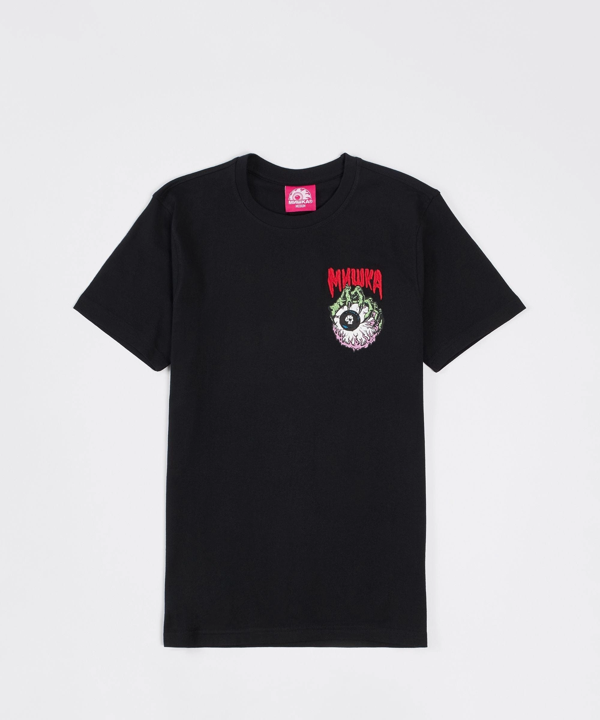 FlexibleElasticatedEdging Mishka Biker Short Sleeve Tee - Black