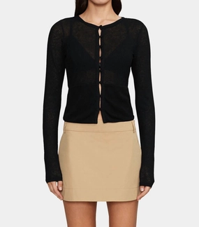 Cindy Cardigan In Black Comfortable apparel
