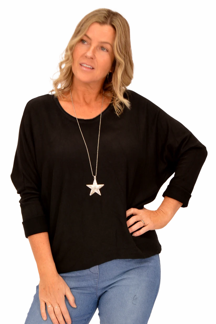 Boatneck Top LayeredCuff Tailored Silhouette
