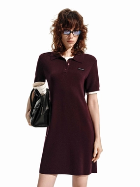 Layered Detail Mini Dress Lounge Fit Straight-Cut