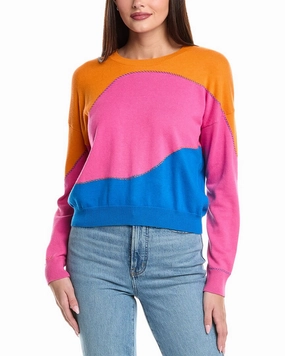 Thermal Lining Cozy Appeal WISPR Riley Wave Silk-Blend Sweater
