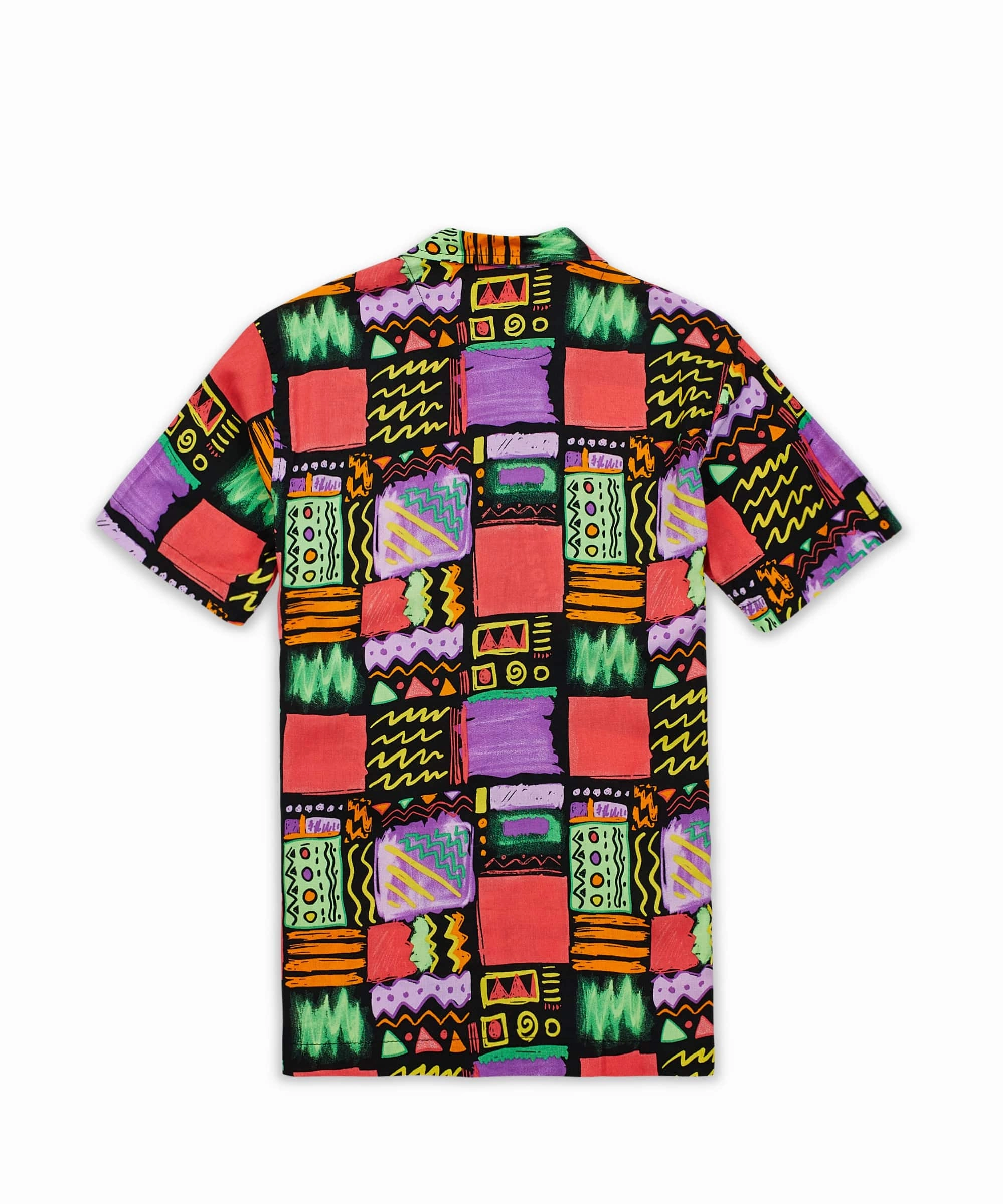 Adjust Allover Print Short Sleeve Shirt Convertible Design NoTagLabel