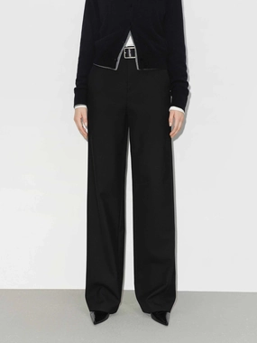 Cozy Style Relaxed Wool Blend Pants