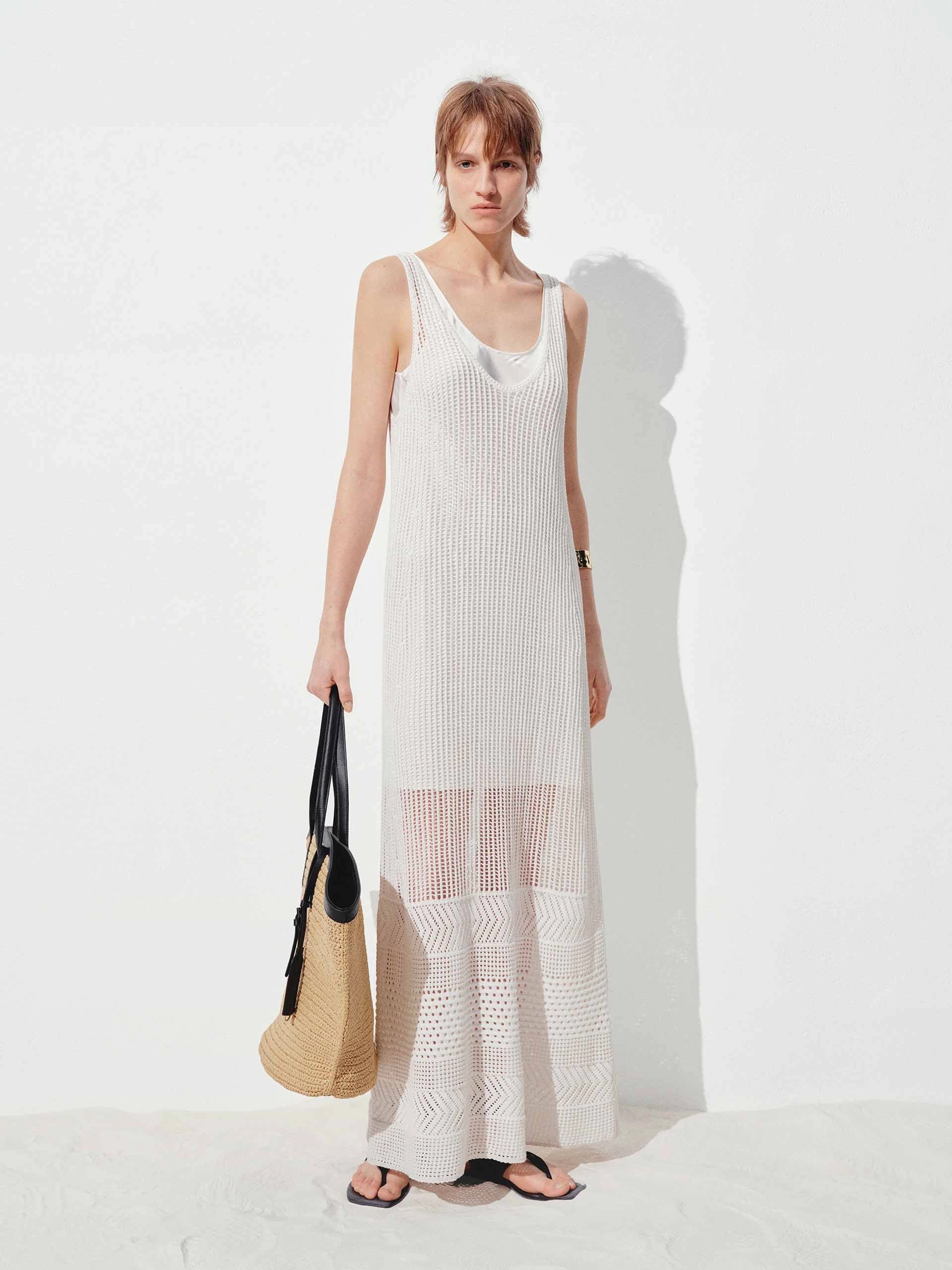 Flattering Silhouette Wear Sunset Hour Layered Sleeveless Dress