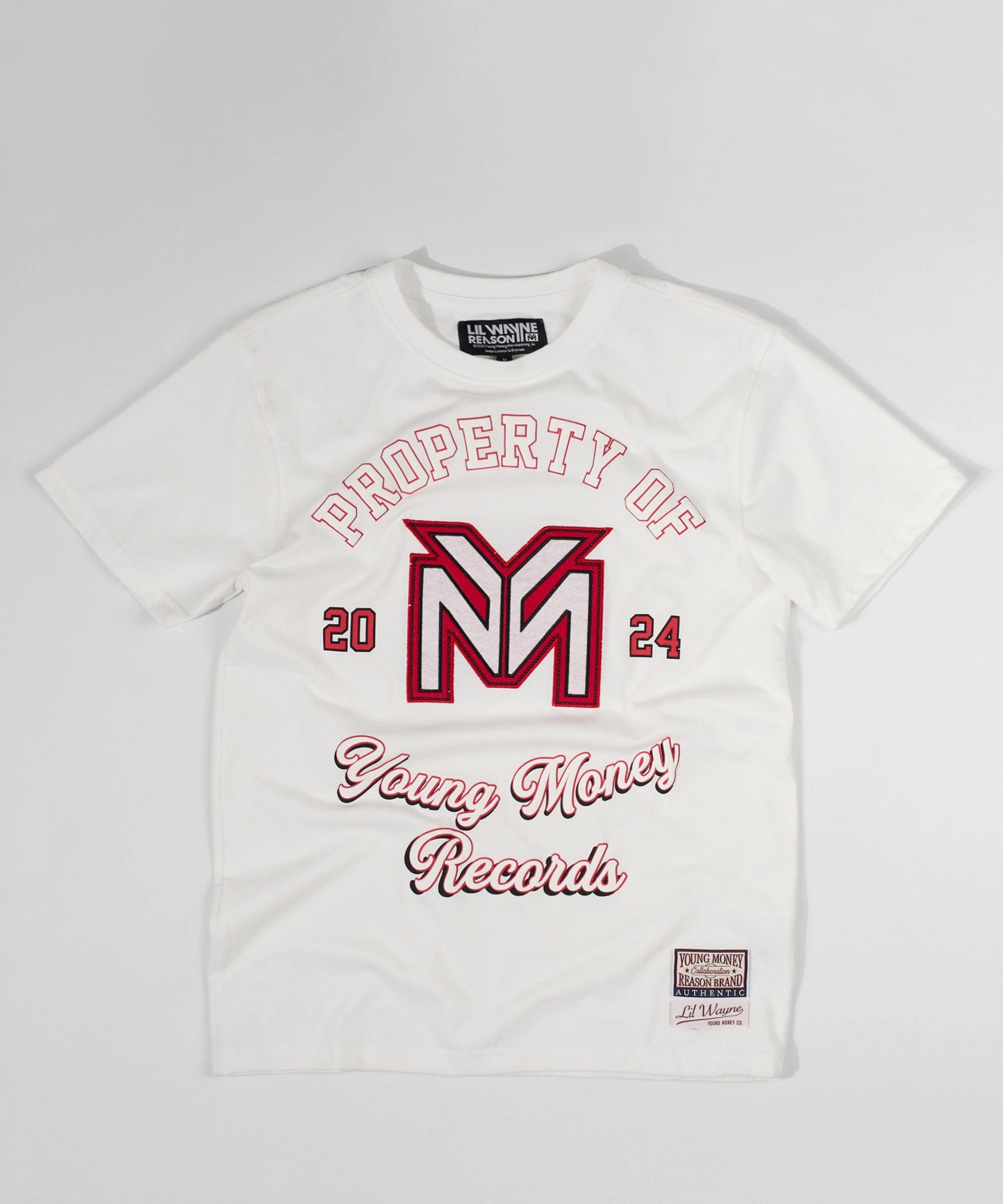 Lil Wayne Property Of Short Sleeve Tee - White TexturedSurface Breathable Microfiber