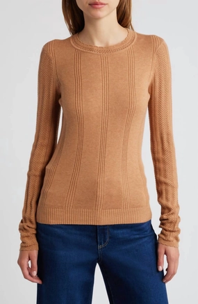 Claire Top In Macchiato Brushed Interior Winter Fashion