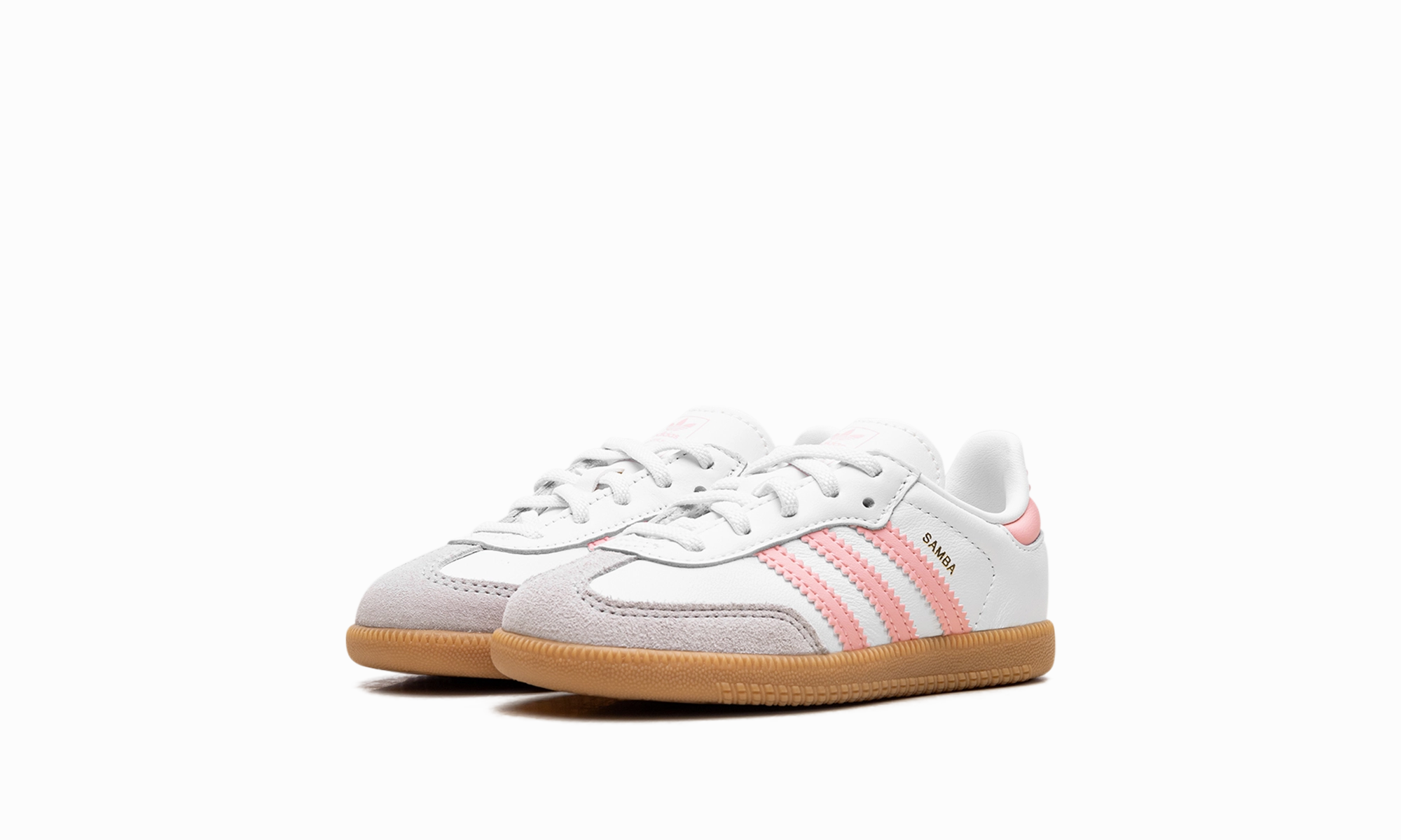 Samba OG TD "White Semi Pink Spark" Travel Ready Clean Stitch