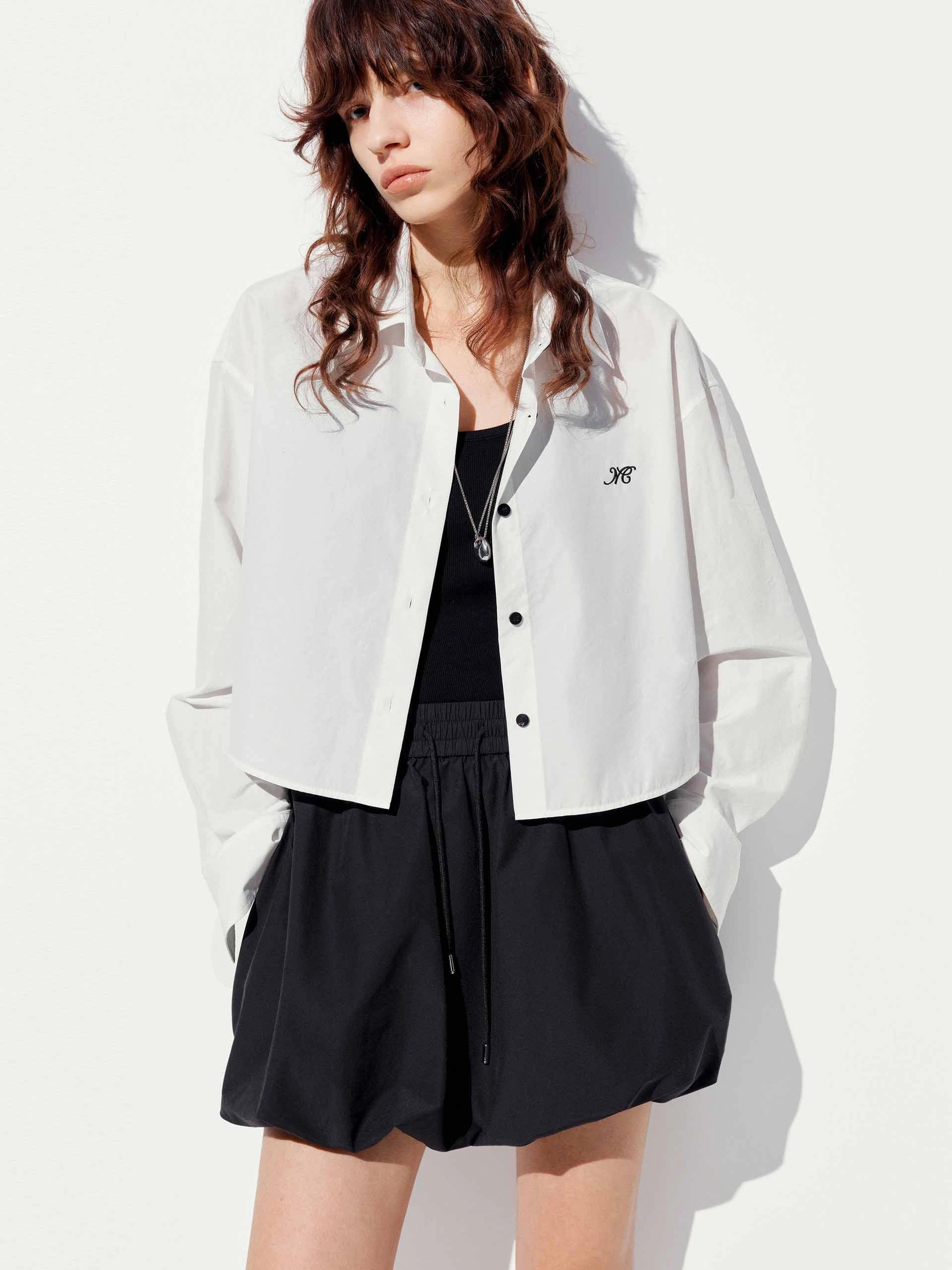 Modular Layering System Quick Dry Tech Letter Embroidered Shirt