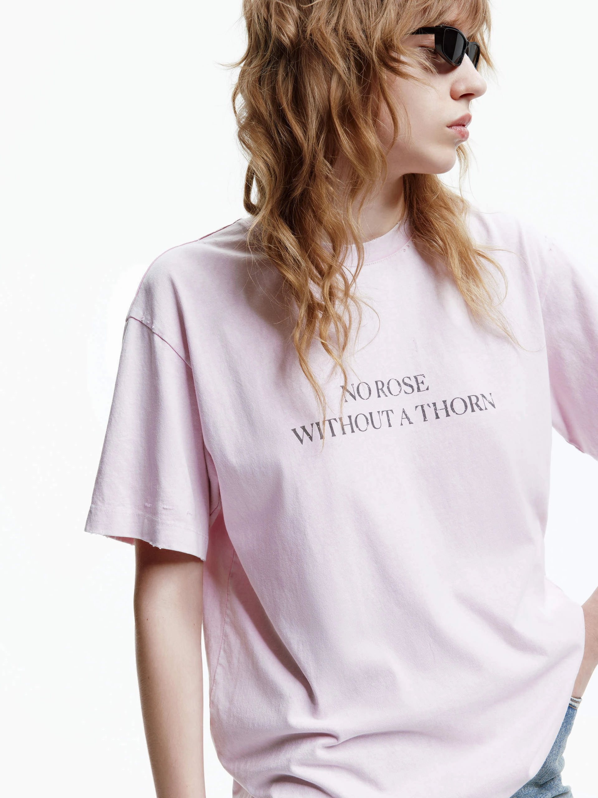 QuickDry Material Unisex Letter Print Loose T-shirt