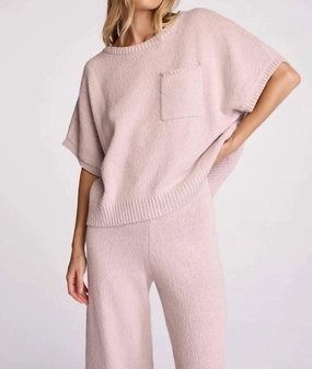 Subtle Texture Detail Liam Sweater In Lilac