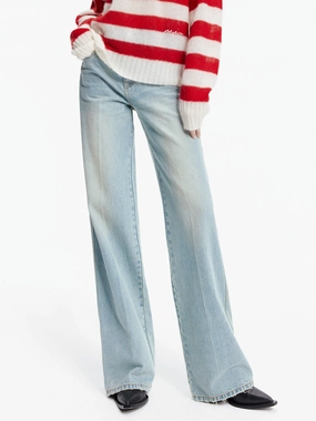 Modern Outfit Casual Days Light Blue Straight Jeans