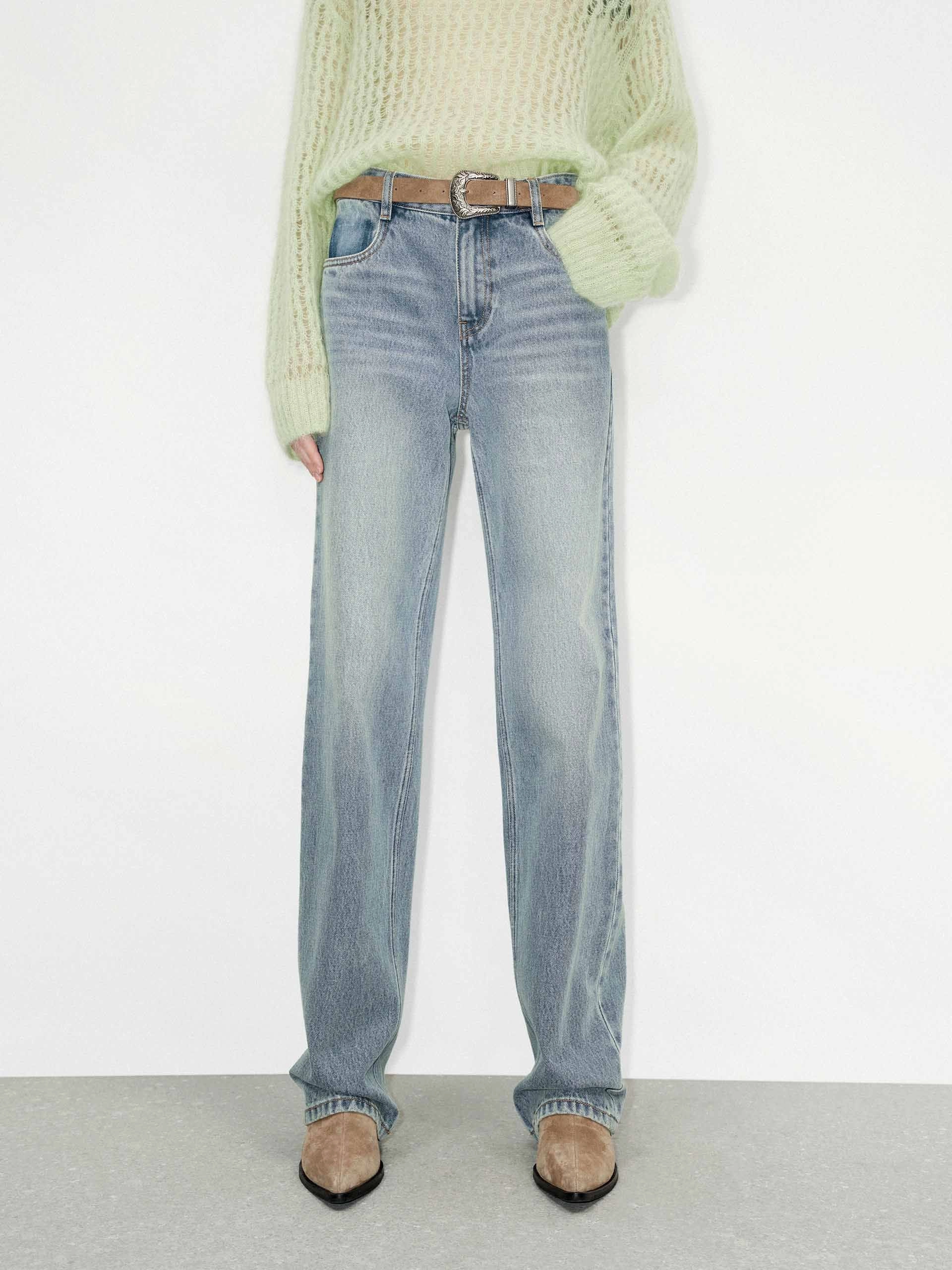 Light Blue Straight Jeans Lifestyle Outfit